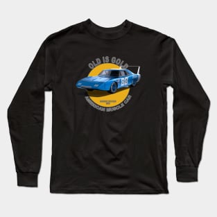 Charger Daytona American Muscle Car 60s 70s Old is Gold Long Sleeve T-Shirt